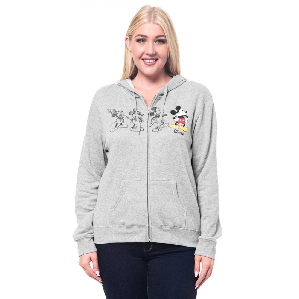 ⛄️Women’s Disney Mickey Mouse Legendary Zip-Up Fleece Hoodie Size LG